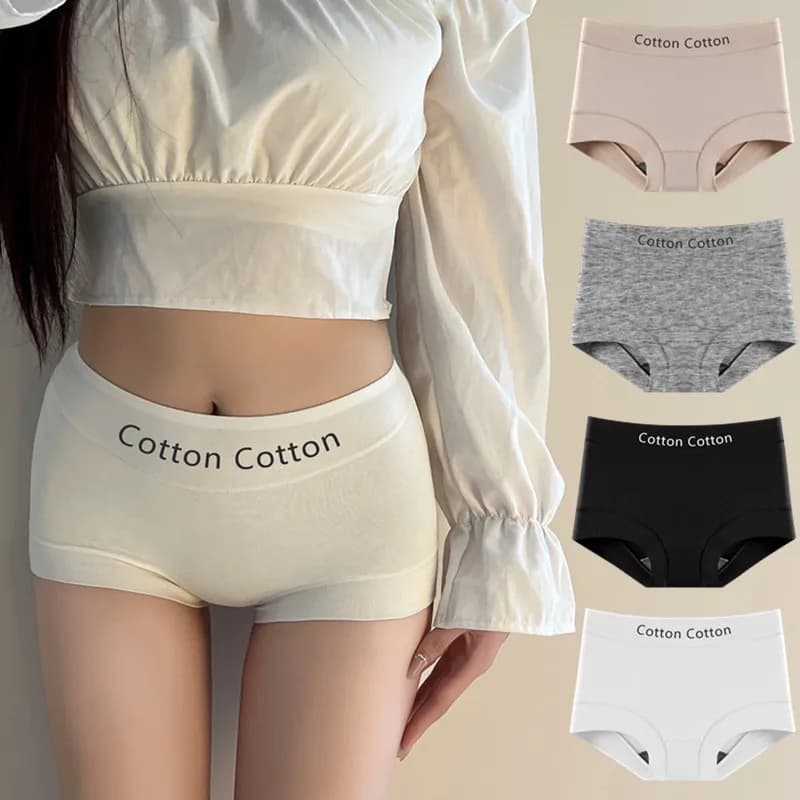 Lift the Hips Sexy Breathable Women's Panties Soft Pure Cotton Underwear High Waist Comfortable Intimates Briefs