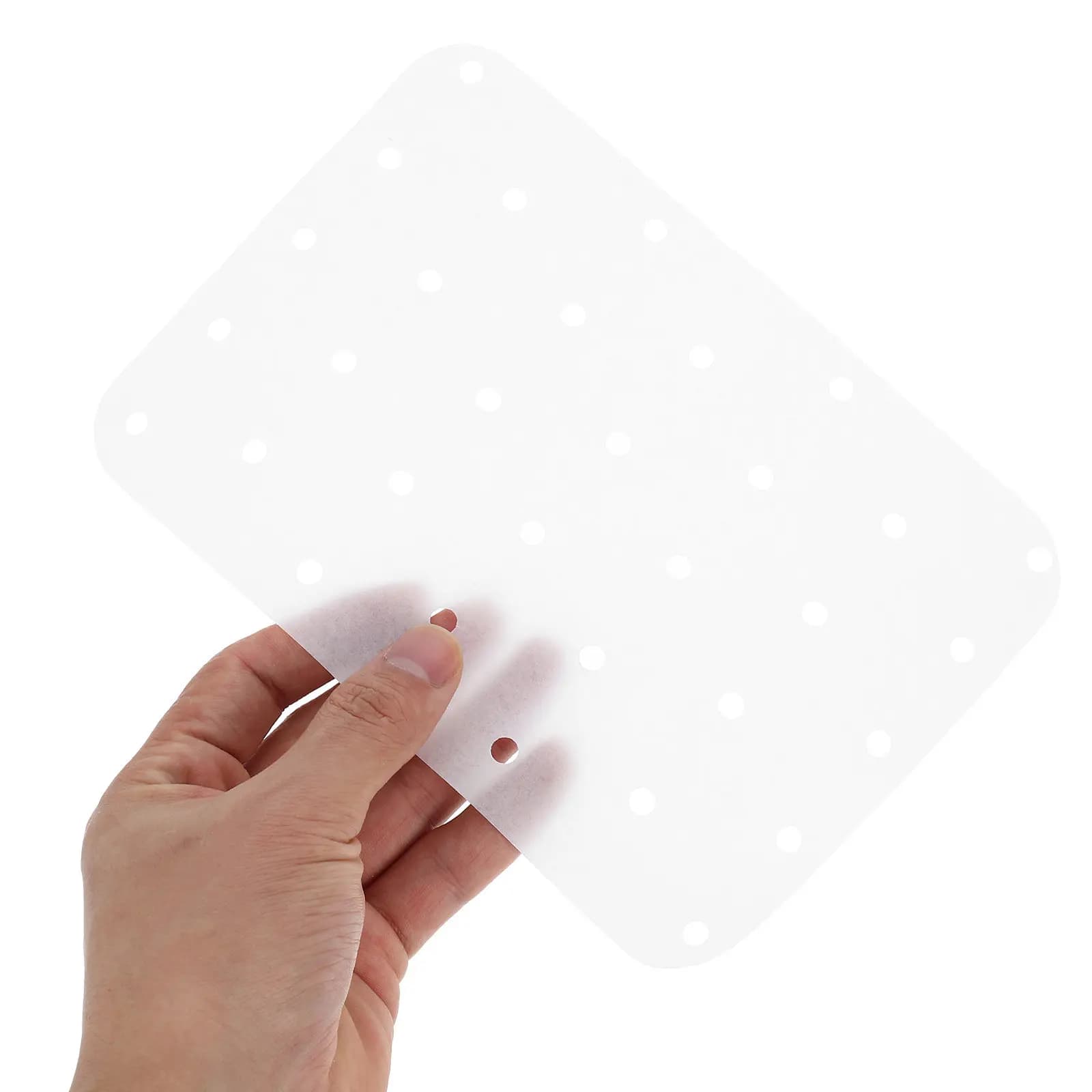 100 Pieces of paper Absorbent for Air Fryer, Anti-adhesive Oven Paper Sheets High Temperature Resistant, Fatty for Cooking