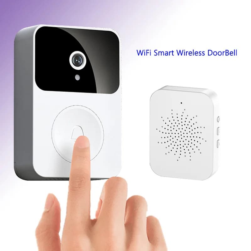 Campanello Video Intelligente Wireless X9 con Visione Notturna HD, Monitoraggio Remoto e Batteria Ricaricabile Integrata