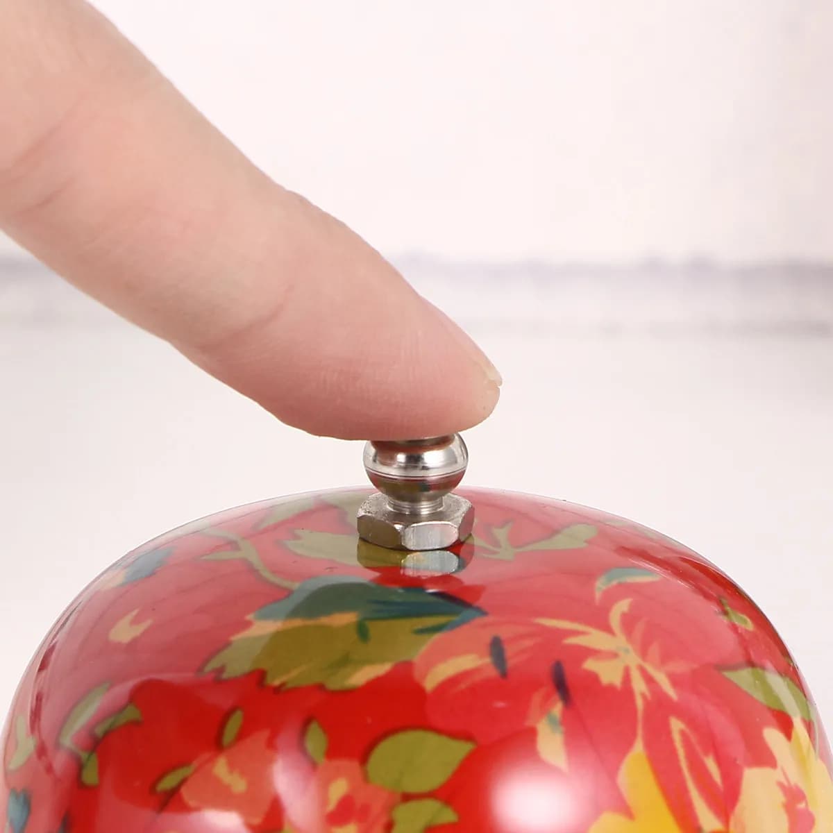 Metal Table Bell for Restaurants, Colorful Design, Sound Clear and Strong, for Customer Service, Reception, Bar and Kitchen