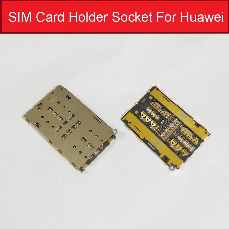 Supporto adattatore per scheda SIM per Huawei Honor Mate 8 P9 7 Lettore di schede di memoria Presa Cavo a nastro flessibile Parti di riparazione di ricambio