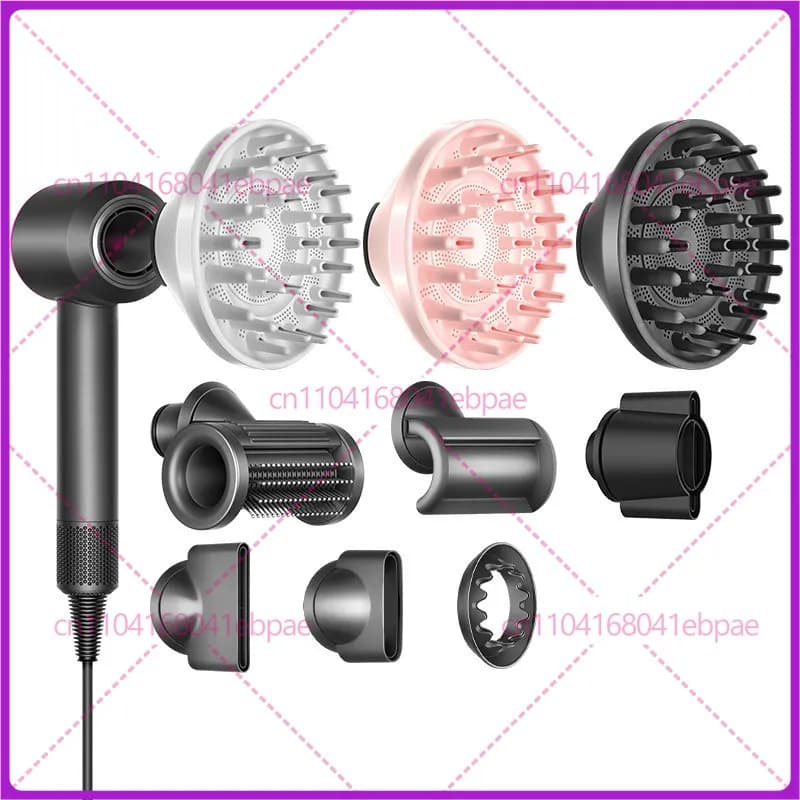Accessori per asciugacapelli Dyson HD16/15/08/7: diffusore per arricciare, ugello lisciante, accessori per lo styling dei capelli