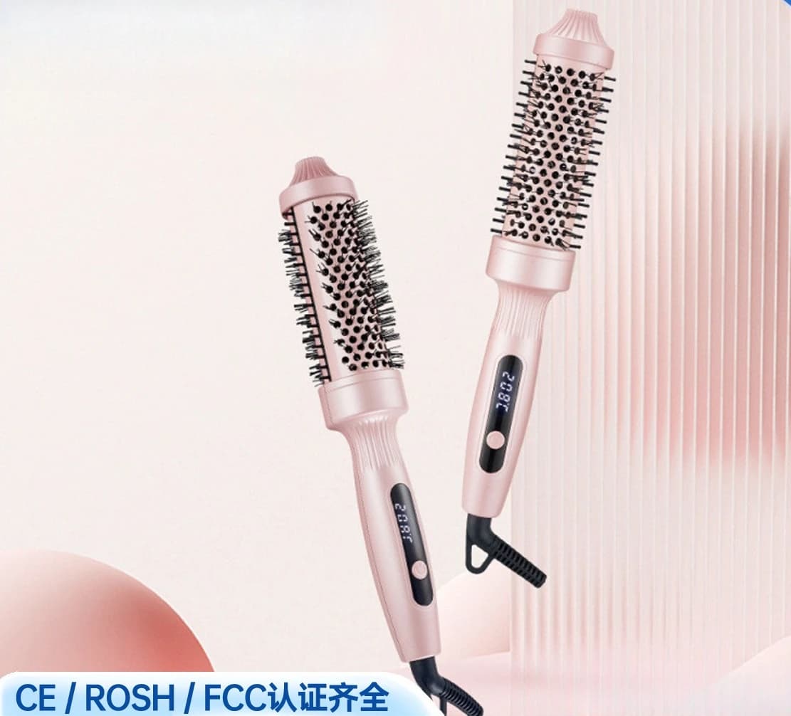Pettine volumizzante portatile per capelli lisci e ricci, pettine arricciacapelli che non danneggia, pettine ad aria calda, ferro arricciacapelli