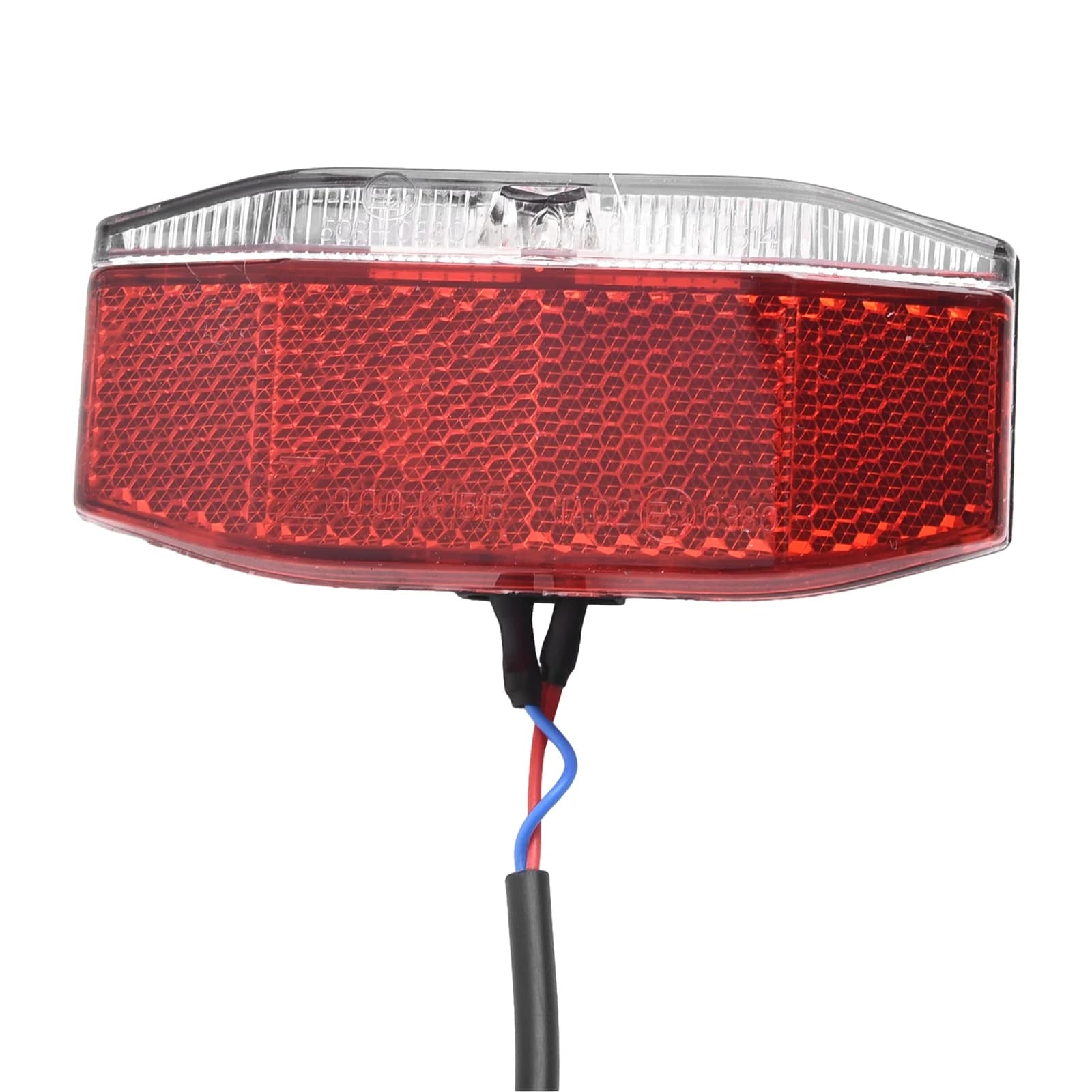 Luce Posteriore a LED per E-Bike Compatibile con Ingressi di Alimentazione 6V 12V 24V 36V 48V e Dotata di Dispersione Luminosa a 180 Gradi