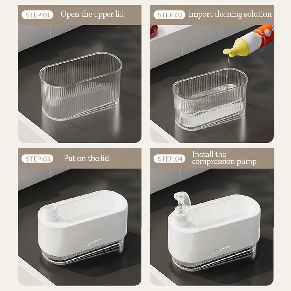 Dispenser di sapone leggero di lusso da 650 ml tipo pressa riutilizzabile gel doccia bottiglia di ricarica dispenser di disinfettante per le mani per uso domestico