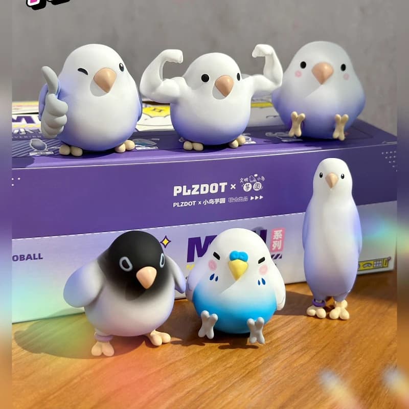 Little Bird Taro Balls Mini Series Scatola cieca Giocattoli Scatola a sorpresa misteriosa Decorazioni per bambole da tavolo Kawaii Bird Anime Figure Regalo di compleanno