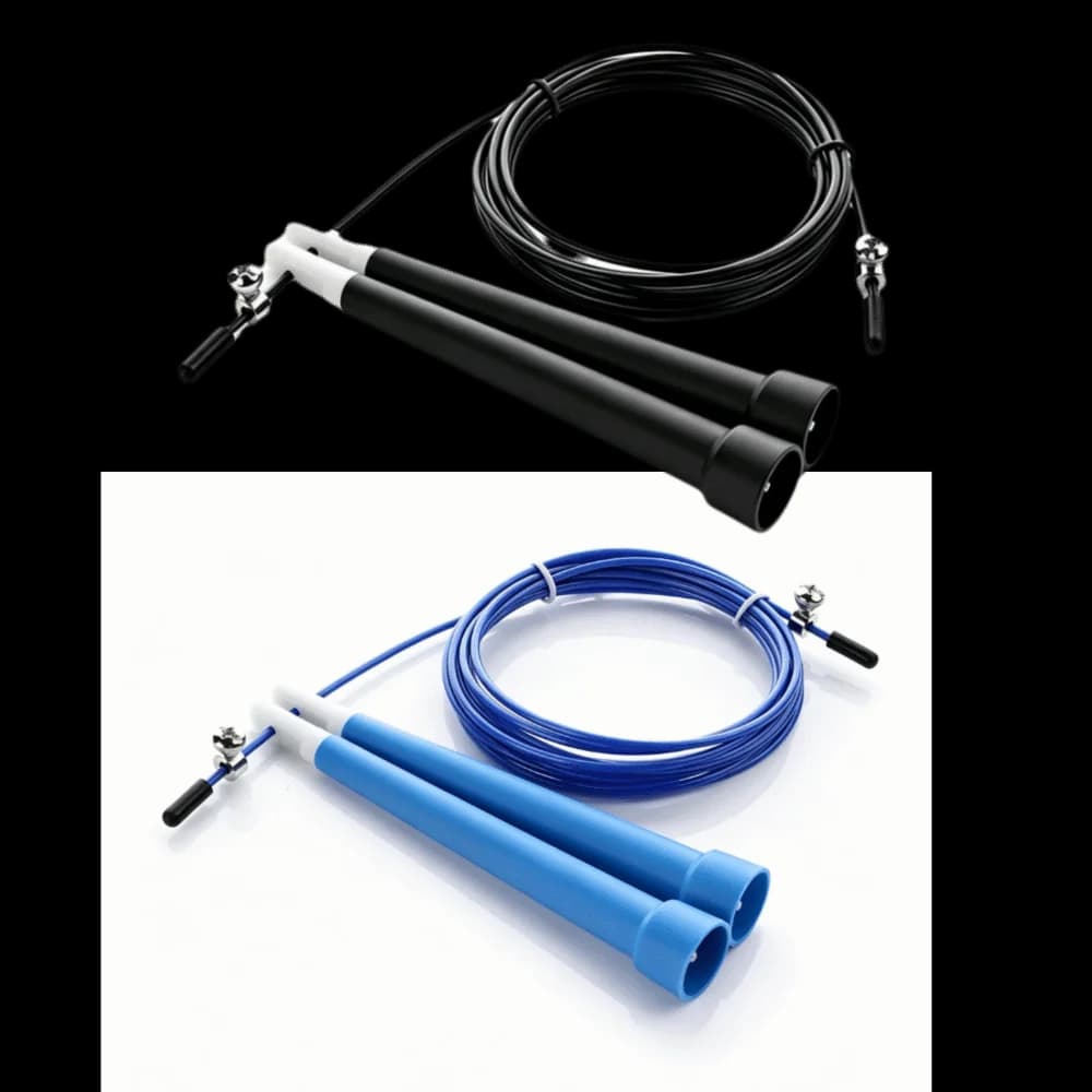 Durable Steel Wire Jump Rope Tangle-Free Adjustable Length Speed Jump Rope PVC Coated Adjustable Skipping Rope Fitness Training