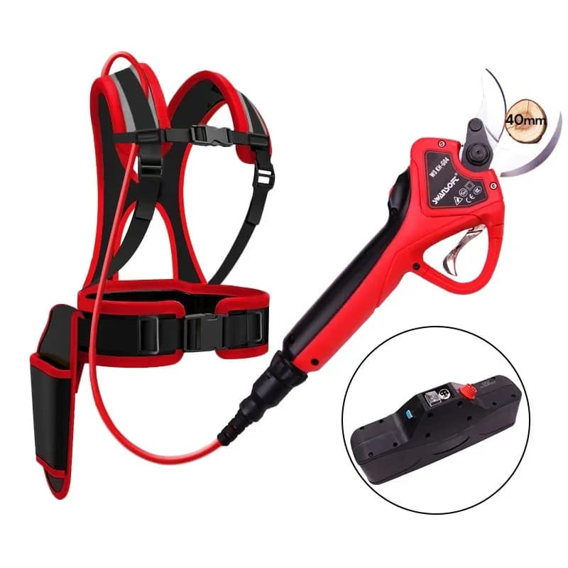 43.2V Lithium Battery 40MM Electric Scissors Protect Finger Trimmer Electric Pruning Shears Garden Pruning Machine