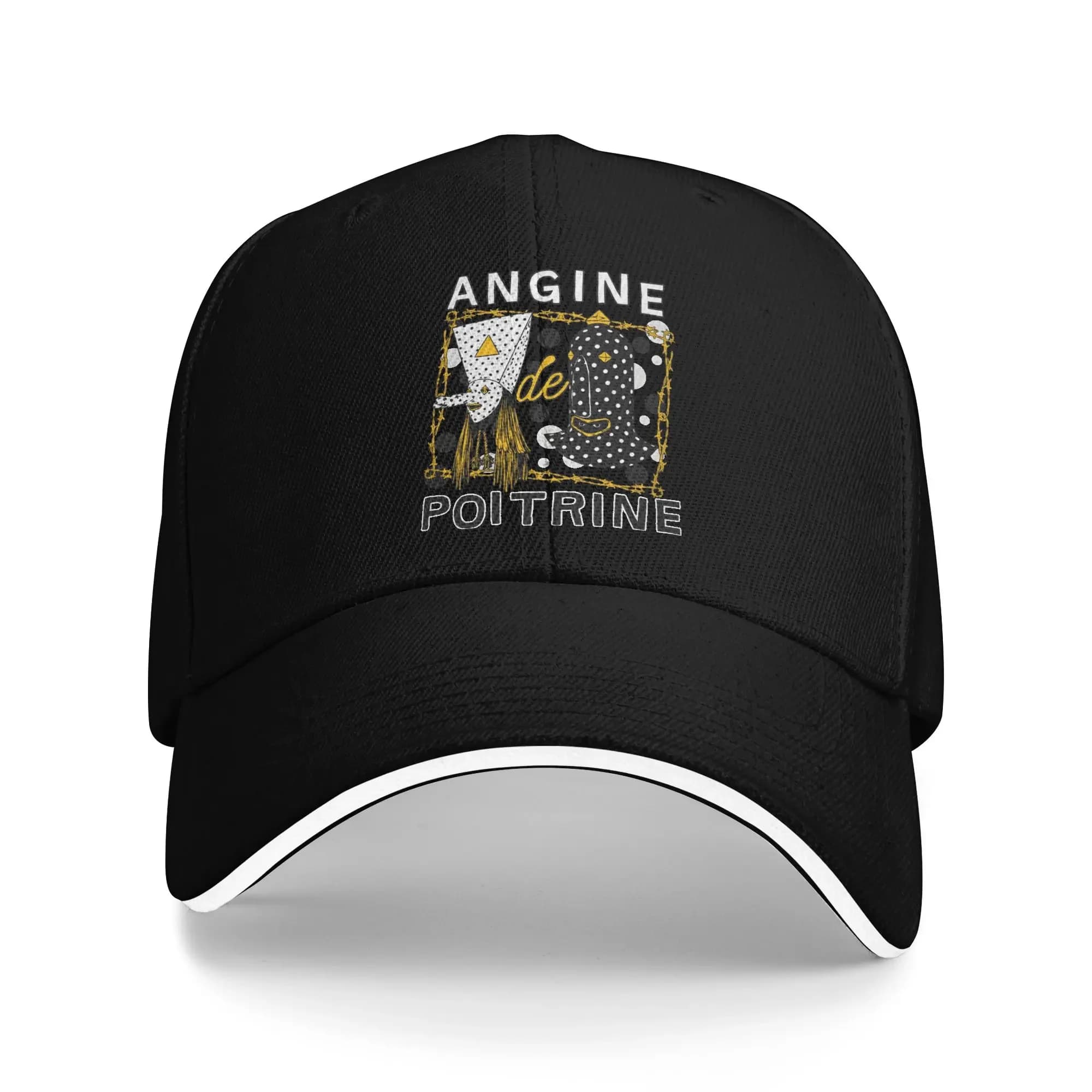 Rock Angine De Poitrine Metal Band Baseball Cap Casual Sandwich Hat Men Women Adjustable Dad Hat Outdoor