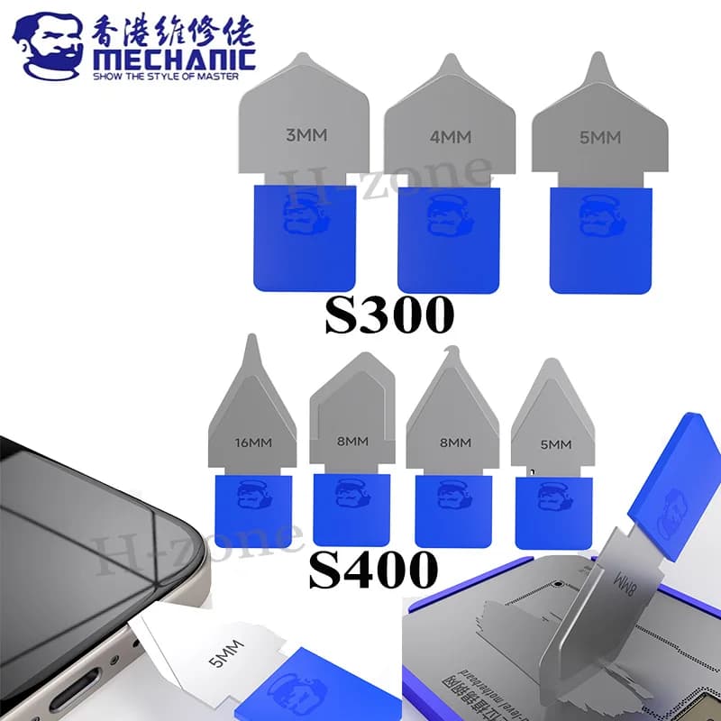 MECHANIC S300 S400 ultra thin metal steel Blade Kit opening pry tool Phone Laptop Chip Screen Battery separating disassembly