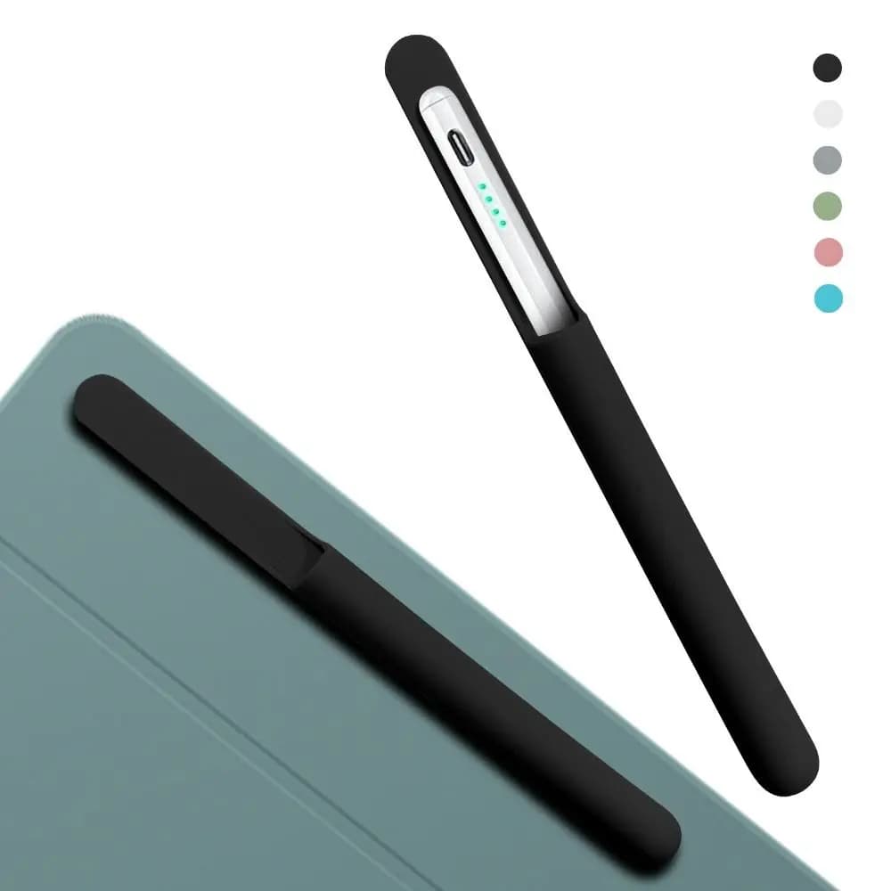 Universal Silicone Pencil Holder Anti-loss Flexible Tablet Stylus Pencil Case Self-Adhesive Multifunctional Protective Sleeve