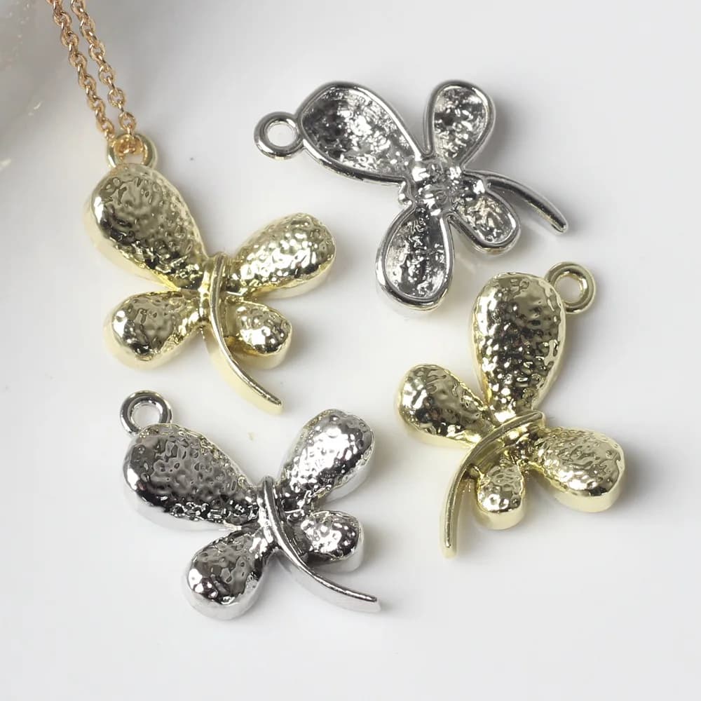 10 pcs/lot 27*74MM In Zinc Alloy Butterfly Pendant Pendants And Pendants for Jewel Marking Bracelet Necklace