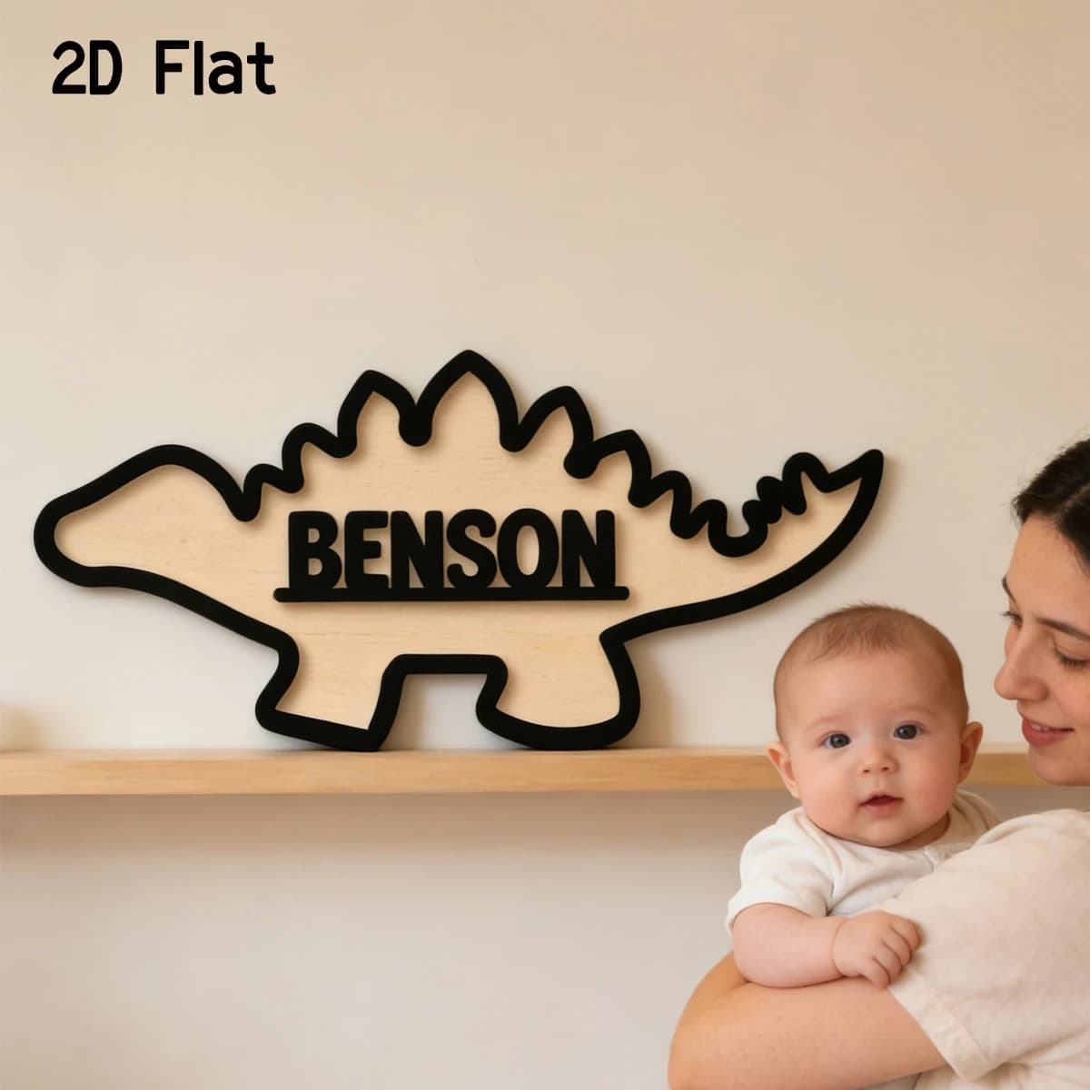 1 Pezzo Targa Personalizzata in Legno e Acrilico a Forma di Dinosauro, Decorazione per Parete, Porta, Casa, Scuola, Regalo Fai-da-Te per Nascita, Compleanno, Matrimonio, Laurea