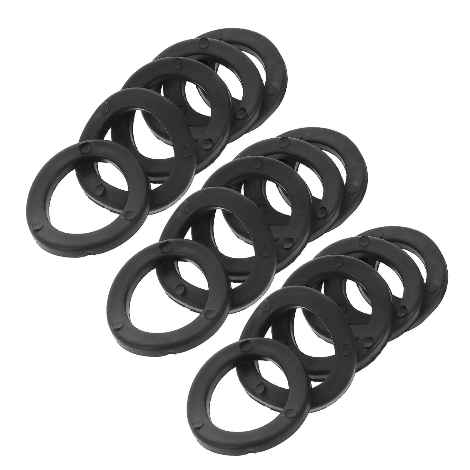 15Pcs Barbell Washers Plastic Dumbbell Collars Anti-Slip O-Rings Gym Stabilizer Rings Fitness Equipment Weight Plate Stabilizers