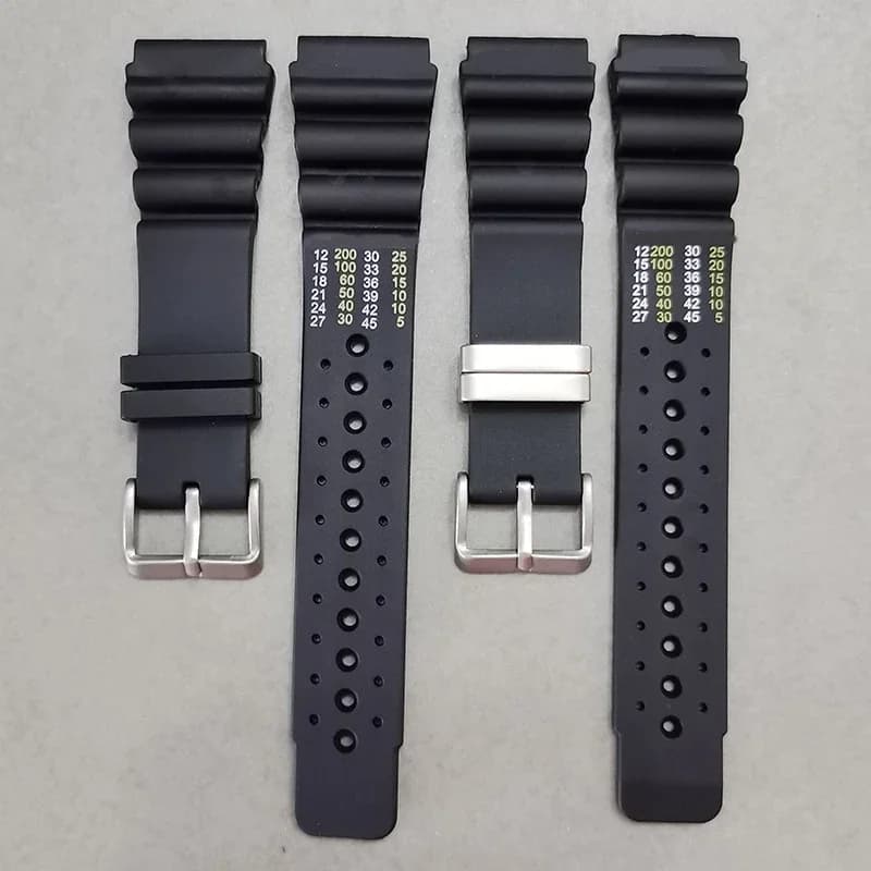 ND Limits Diver 20mm 22mm 24mm silicone strap for Seiko Water Ghost resin sports strap for Casio Citizen Promaster