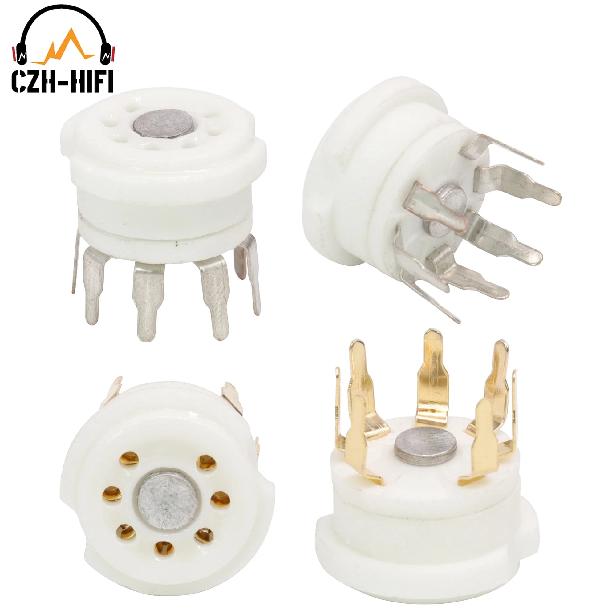 10 pz 7pin B7G Tubo di Ceramica Presa Valvola Base Elettronica 6Z4 EAA91 EC92 6X4 6J1 6J2 6J4 Vintage Amplificatore Audio FAI DA TE HiFi