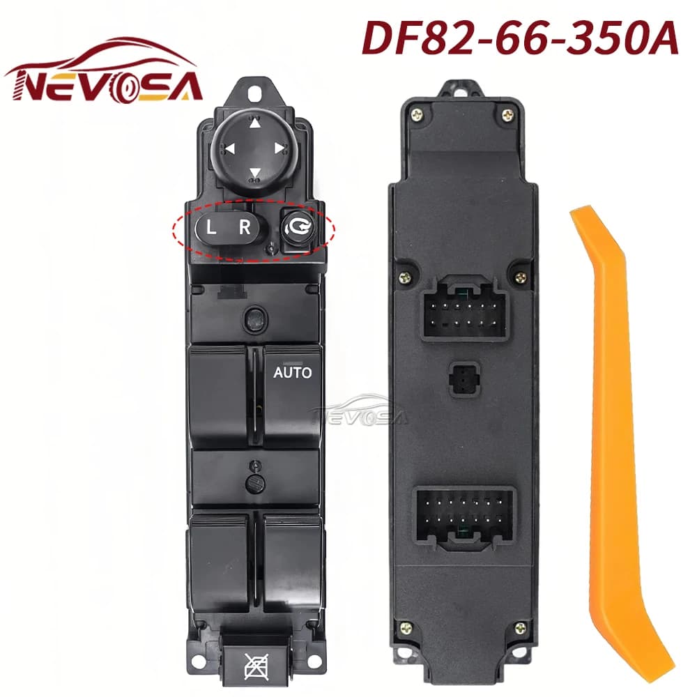 RHD Per Mazda 2 Interruttore Finestra di Controllo Principale Per DE Demio 2008-2014 Con Piega Elettrica DF82-66-350 D652-66-350A Guida A Destra