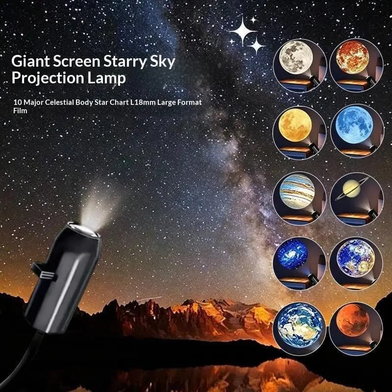 Portable USB Galaxy Star Projector Lamp Mini Planet Space Atmosphere Night Light For Bedroom Car Party Holiday Room Wall Decor