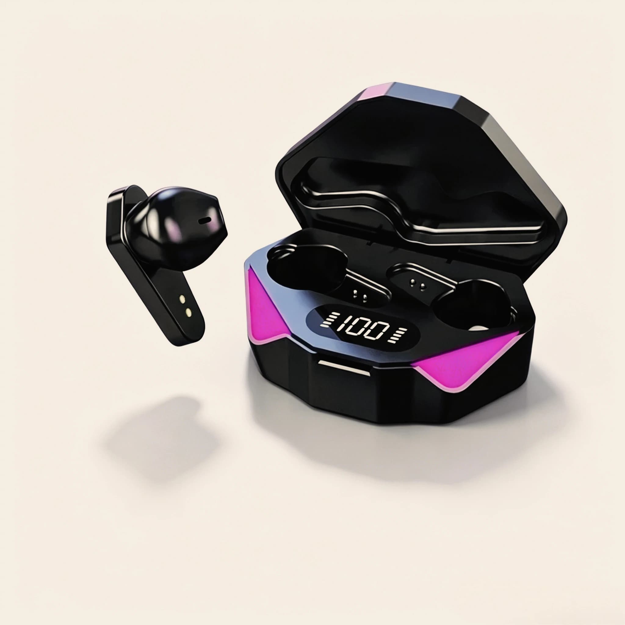 TWS Wireless Bluetooth Headset LED Display Gamer Earbuds with Mic Wireless Headphones Noise Cancelling Bluetooth Earphones X15