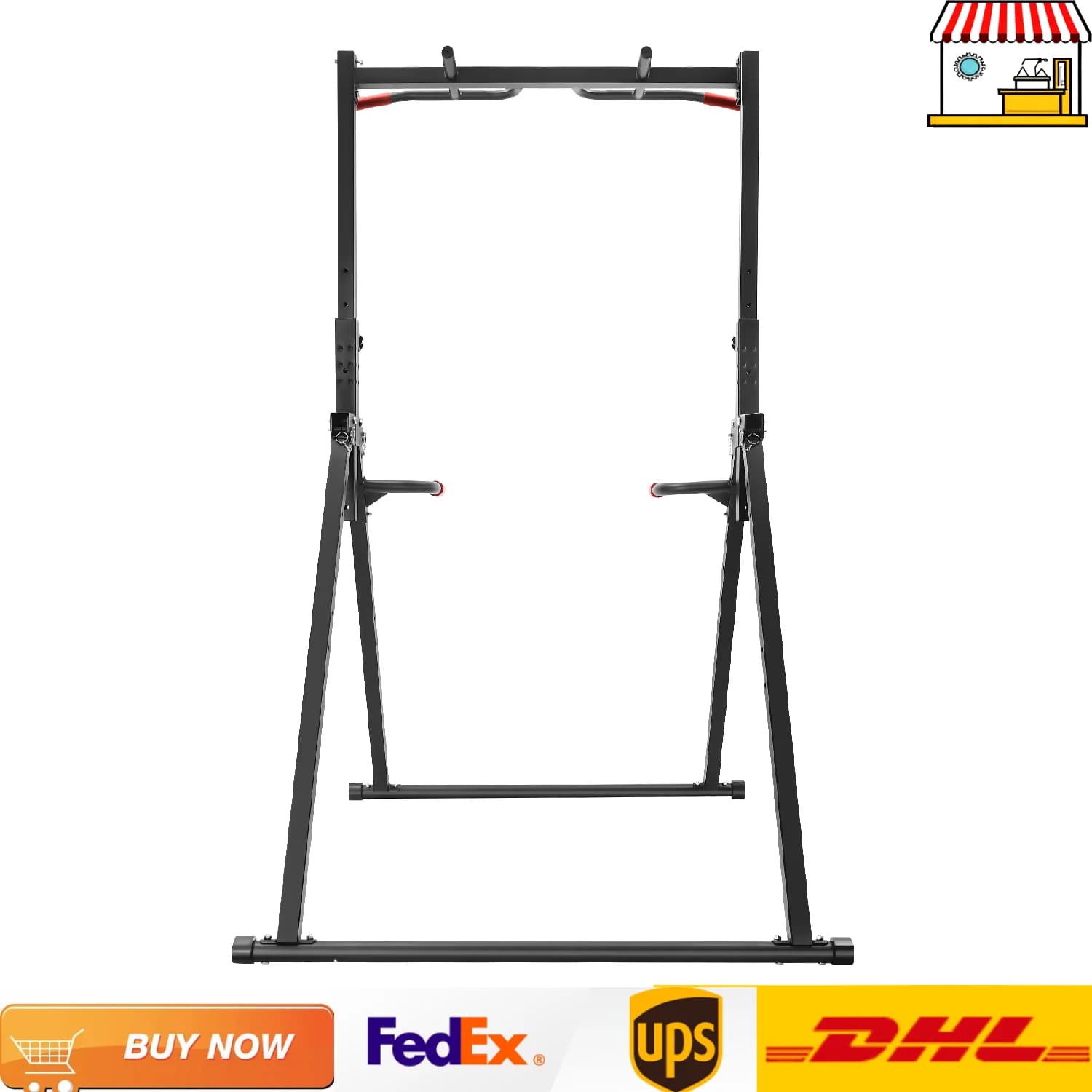 Adjustable independent traction bar | Multifunctional triangular bar station for home gym | 200 kg charge