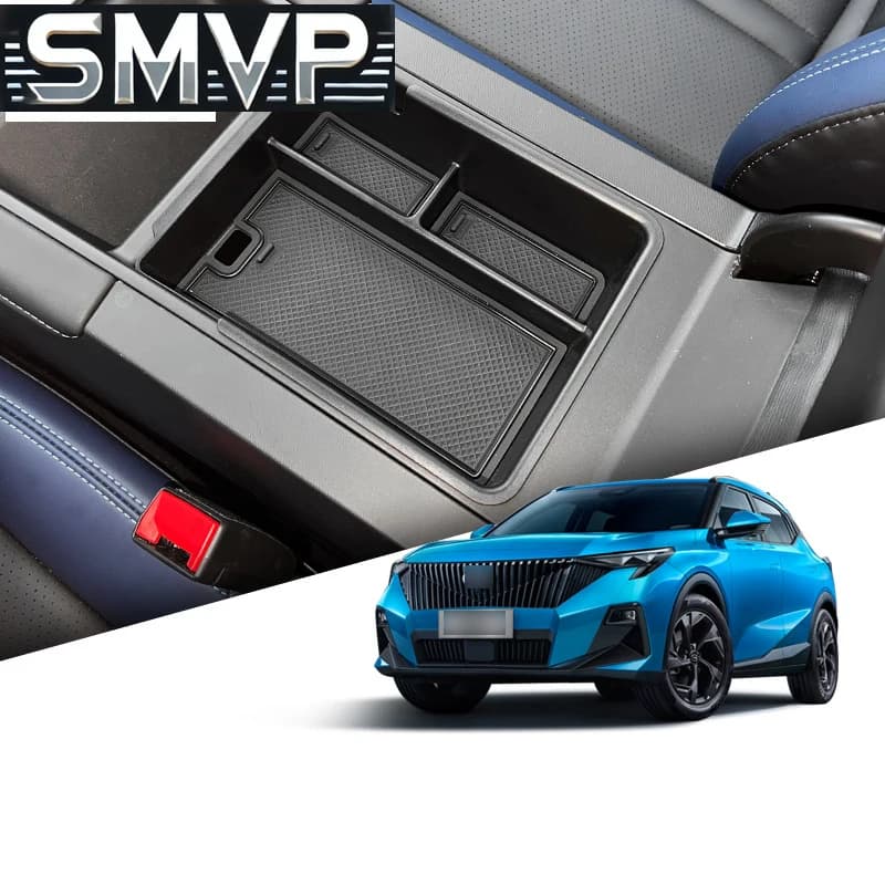 Misura Per GAC GS3 2024 2025 Car Styling Center Console Organizer Stoccaggio Interno Bracciolo Scatola di Immagazzinaggio Auto Modificato Accessori