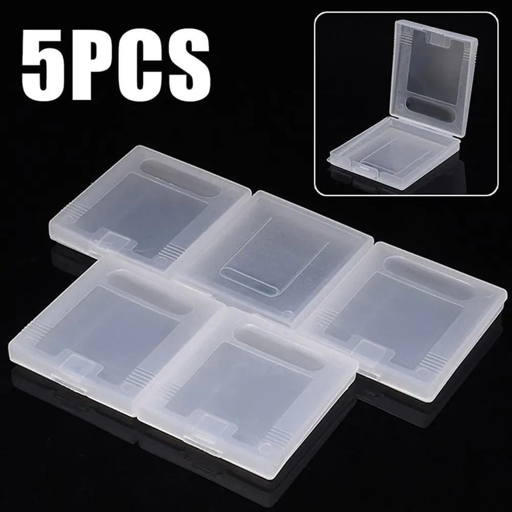 Custodie per cartucce di carte da gioco in plastica da 5 pezzi Custodia per cartucce di gioco Scatola per carte da gioco per Nintendo Game Boy Pocket Color GBC GBP