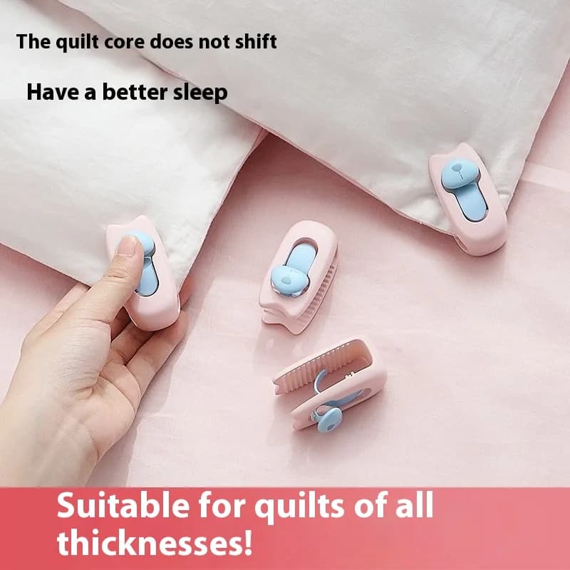 6PCS Bed Sheet Clip Bed Sheet Clip Bed Cloth Clip A Unlocked Key Cover Anti-slip Cover Buckle Tip Holder Shell Tip