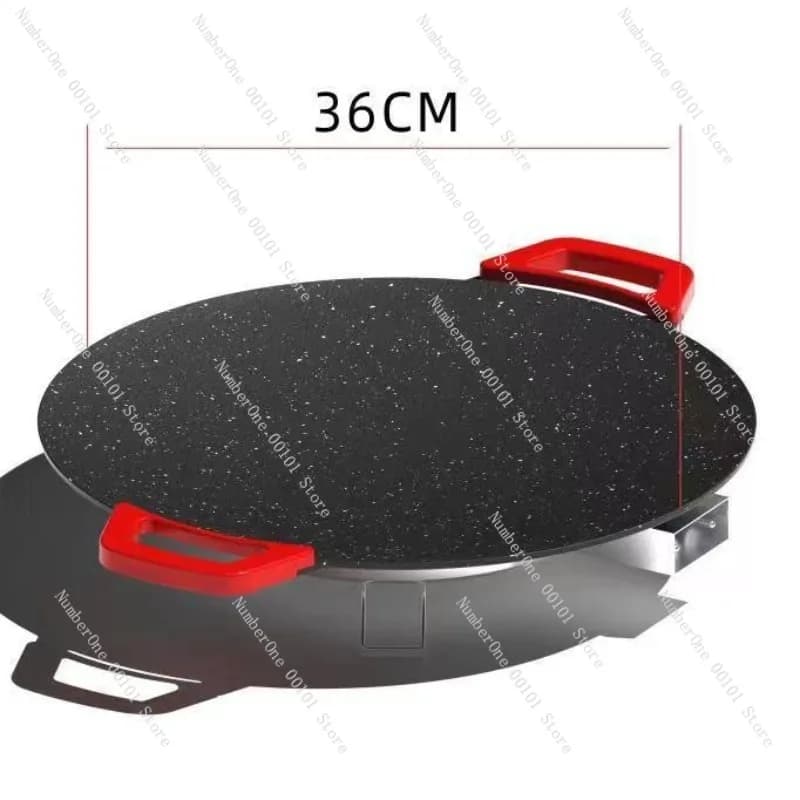 Piastra Elettrica per Barbecue Senza Fumo Antiaderente, Griglia Elettrica Domestica, Padella per Friggere, Vassoio per Grigliare Carne e Bistecche, Utensile da Cucina