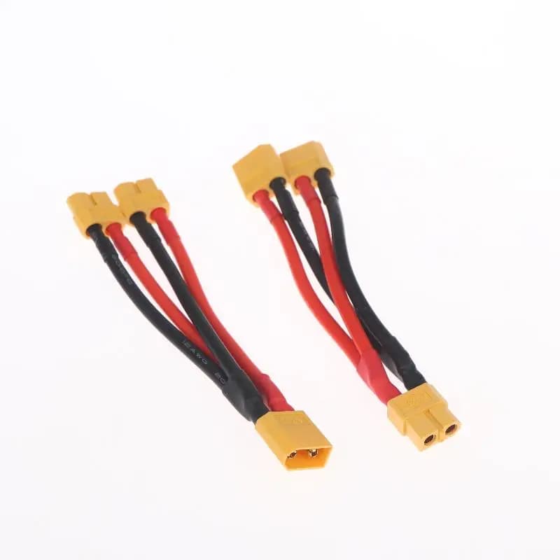 1Pcs 2/3-Way 12/14AWG Silicone Wire Male/Female Extension Y Splitter XT60 Parallel Battery Connector For Battery Charger Motor