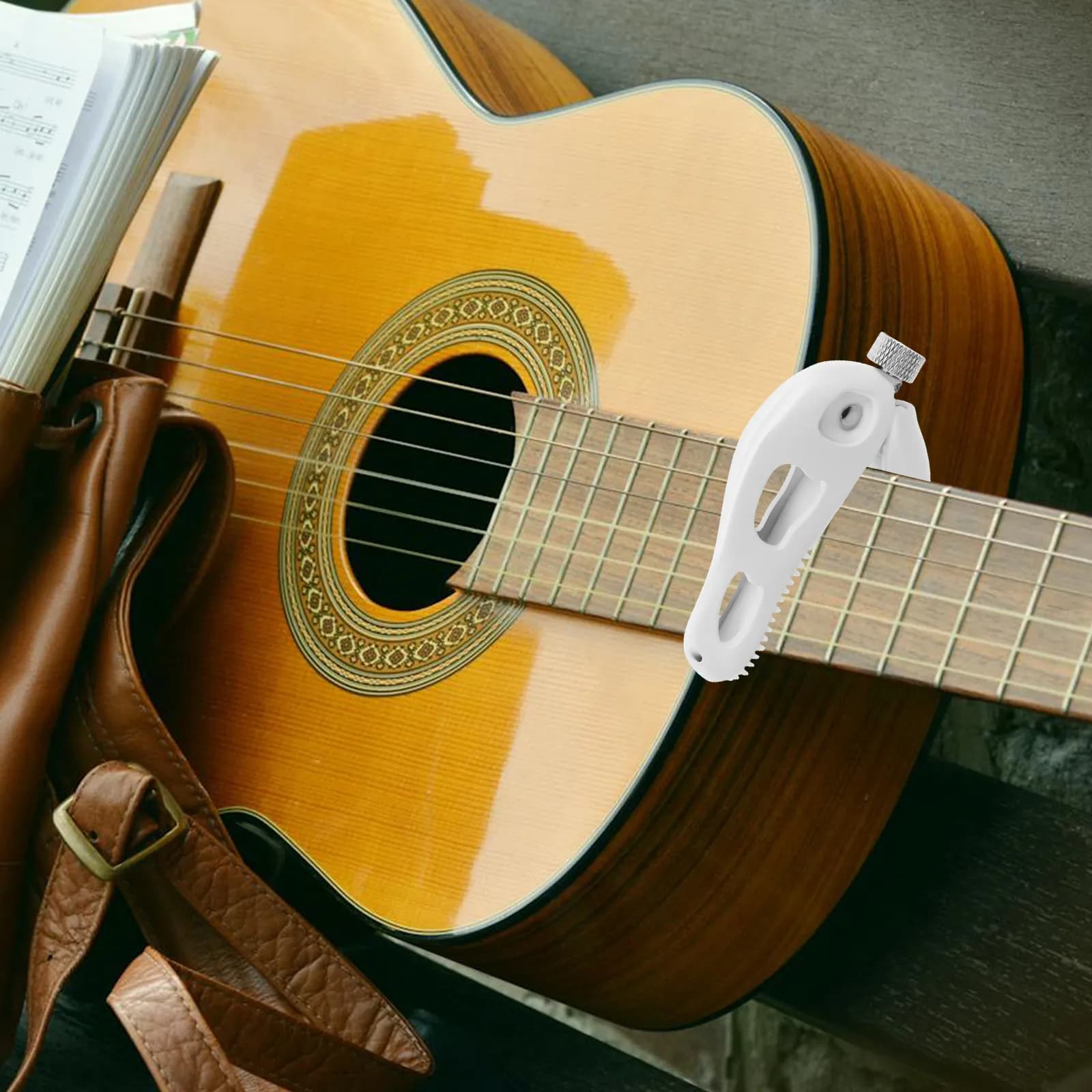 Capotasto Creativo a Forma di Testa di Dinosauro in Lega di Zinco, Materiale Spesso, Morsetto Sicuro per Chitarra Acustica, Elettrica, Ukulele, Mandolino, Banjo