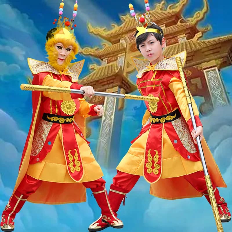 Travel to the West Sun Wukong Cosplay Costumes for Boys King Monkey Clothing Halloween Carnival Funny party Animal costume