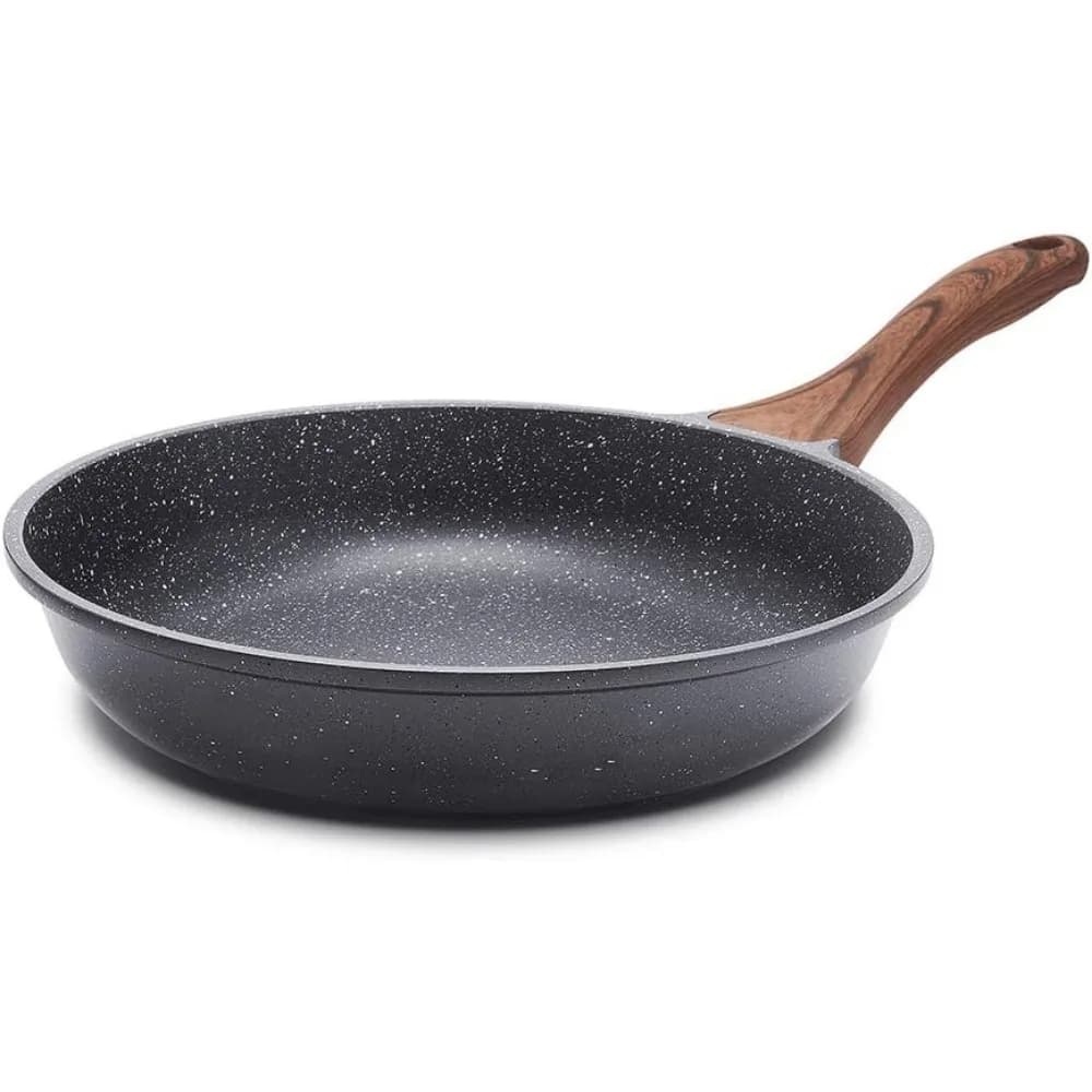 Padella Antiaderente da 12,5 Pollici con Rivestimento in Granito Svizzero, Pentola in Alluminio Senza PFOA per Cucina Sana