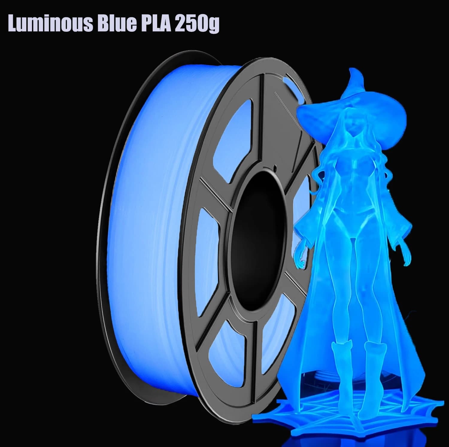 PLAnescent Filament, PLA Filament for 3D Printers 1.75mm, Dimensional Accuracy +/- 0.02mm, Compatible with the Most FDM 3D Printers