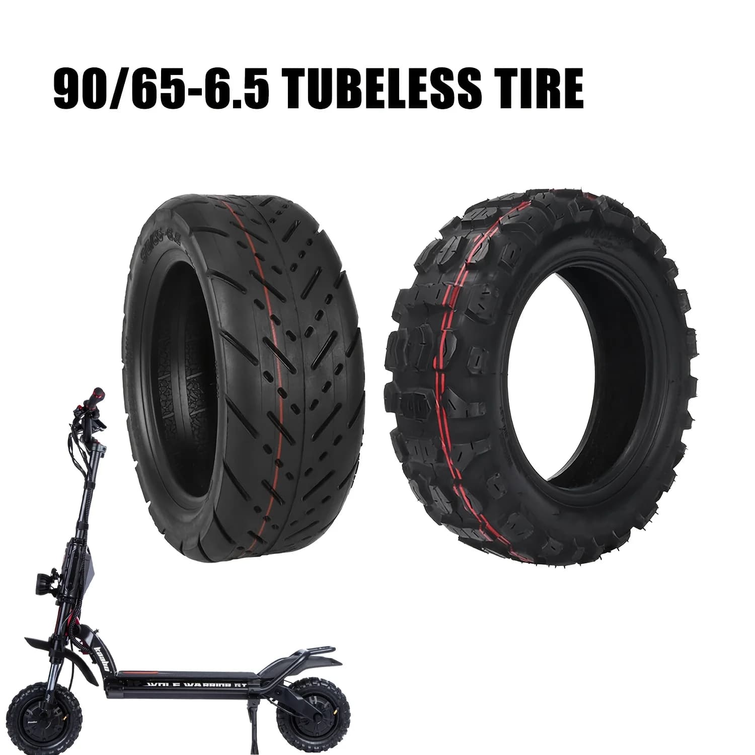 90/65-6.5 Pneumatico fuoristrada Pneumatico per scooter elettrico da 11 pollici per Kaabo Wolf Warrior 11 X King GT Dualtron Thunder Ultra Zero 11x Parti