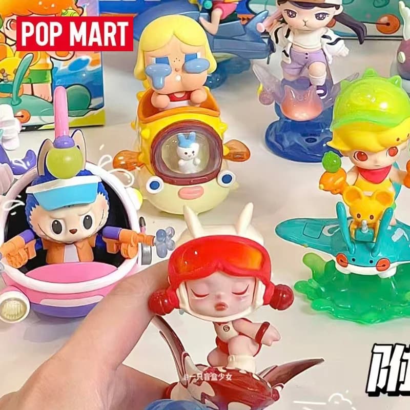POP MART Water Party Series Genuine Blind Box Toys Mystery Box Doll Guess Bag Cute Anime Action Figure Gifts