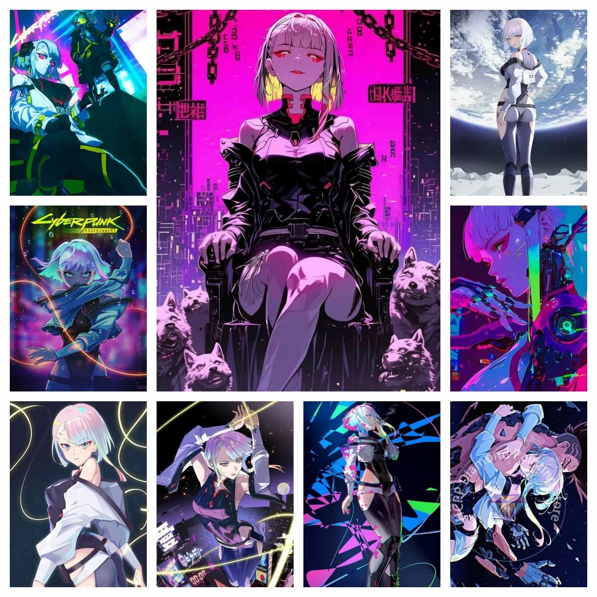 Cyberpunk Lucy Figure Kit di pittura diamante 5D fai da te diamante ricamo punto croce arte fatta a mano regalo artigianato decorazioni per la casa regalo