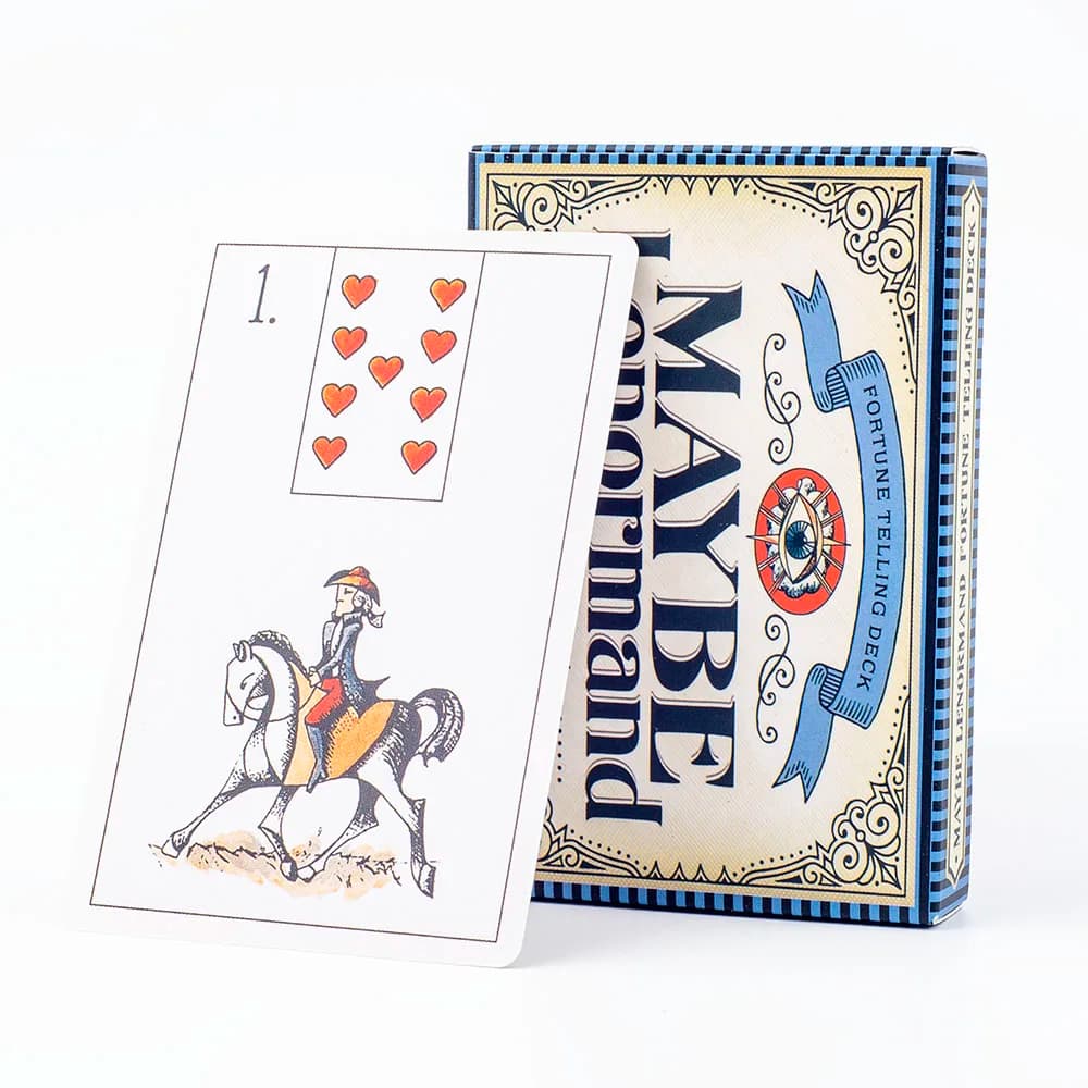 Può essere Lenormand 52 carte Deck tavolo gioco da tavolo per feste di gruppo precognizione e divinazione Oracle Set 9.7*6.3CM