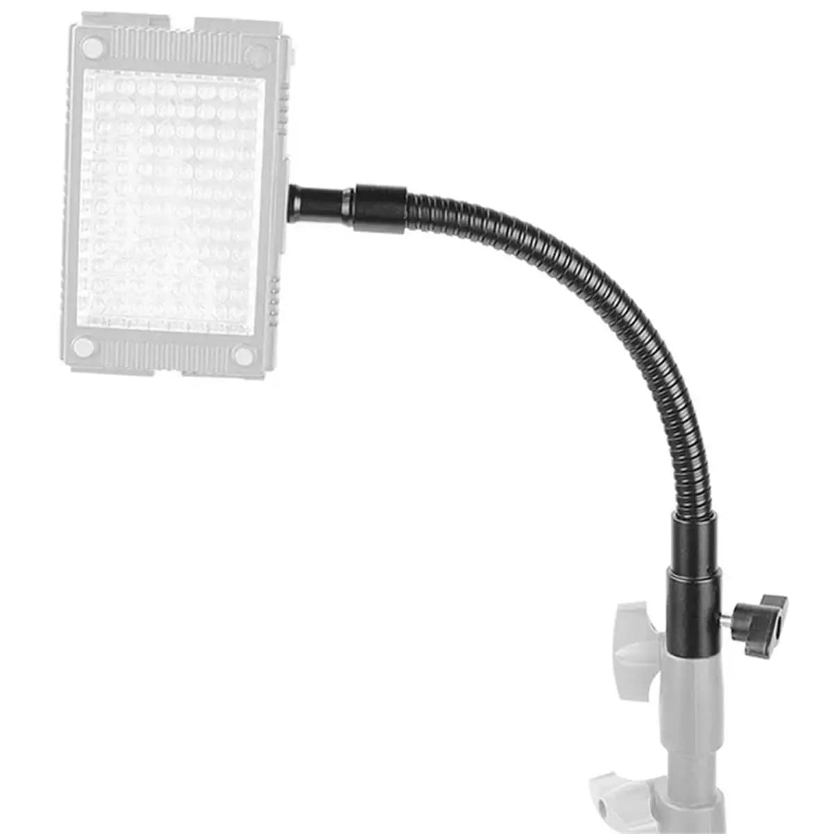 DT89 HOT Flexible Metal Gooseneck Arm with 1/4"-20 Thread & 16mm Light Stand Head Adapter for Camera Flashlight/Monitor