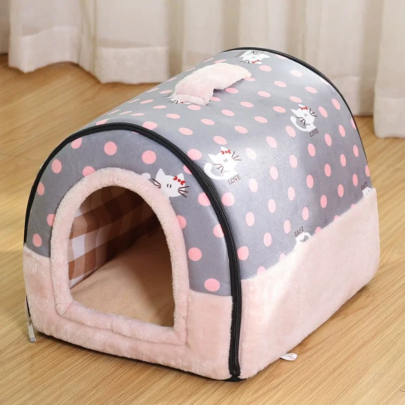 2025 Nuovo cane pieghevole memoria spugna peluche casa per animali domestici cuccia letto tappetino nome personalizzato caldo inverno nido per gatti