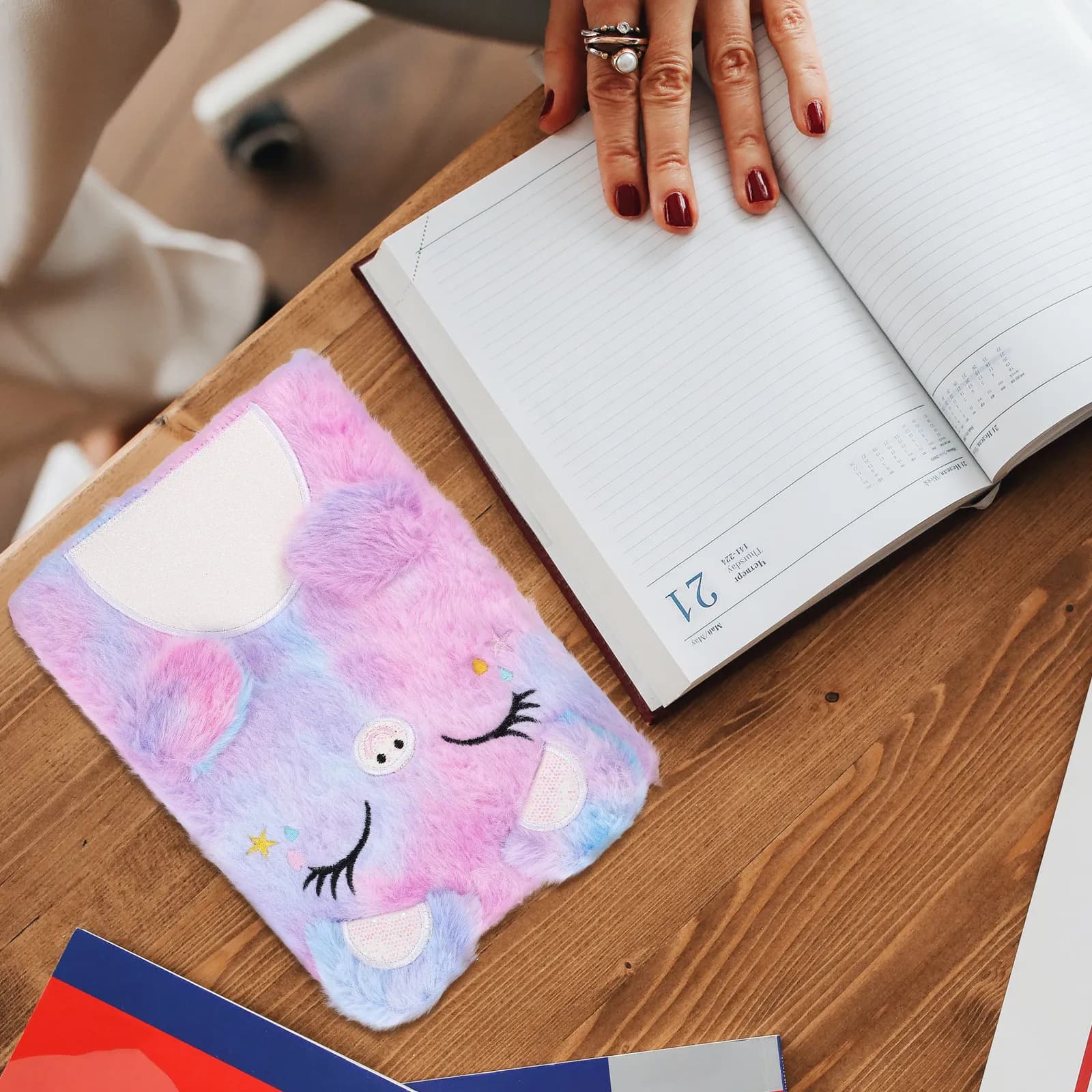 Quaderno dal Design Kawaii a Forma di Maialino, Morbido al Tatto, Ideale per Ragazze e Ragazzi, Diario, Agenda, Blocco per Appunti, per Camera da Letto e Soggiorno