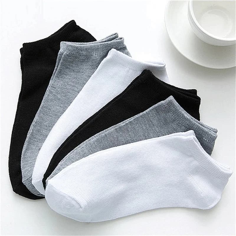 1/5/10/20/30 Paia di Calzini Invisibili da Donna/Uomo, Calzini alla Caviglia Estivi con Silicone, Calzini Casual Traspiranti in Tinta Unita