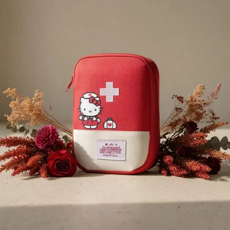 1 Portable First Aid Bag Storage Bag, Outdoor Camping Storage Bag, Hiking, Home and School Essential, Essential Survival