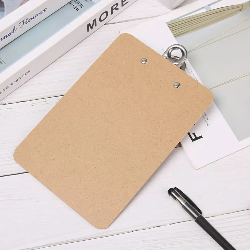 1PC cancelleria in legno multifunzione archiviazione clip cartella bordo foglio di scrittura pad appunti