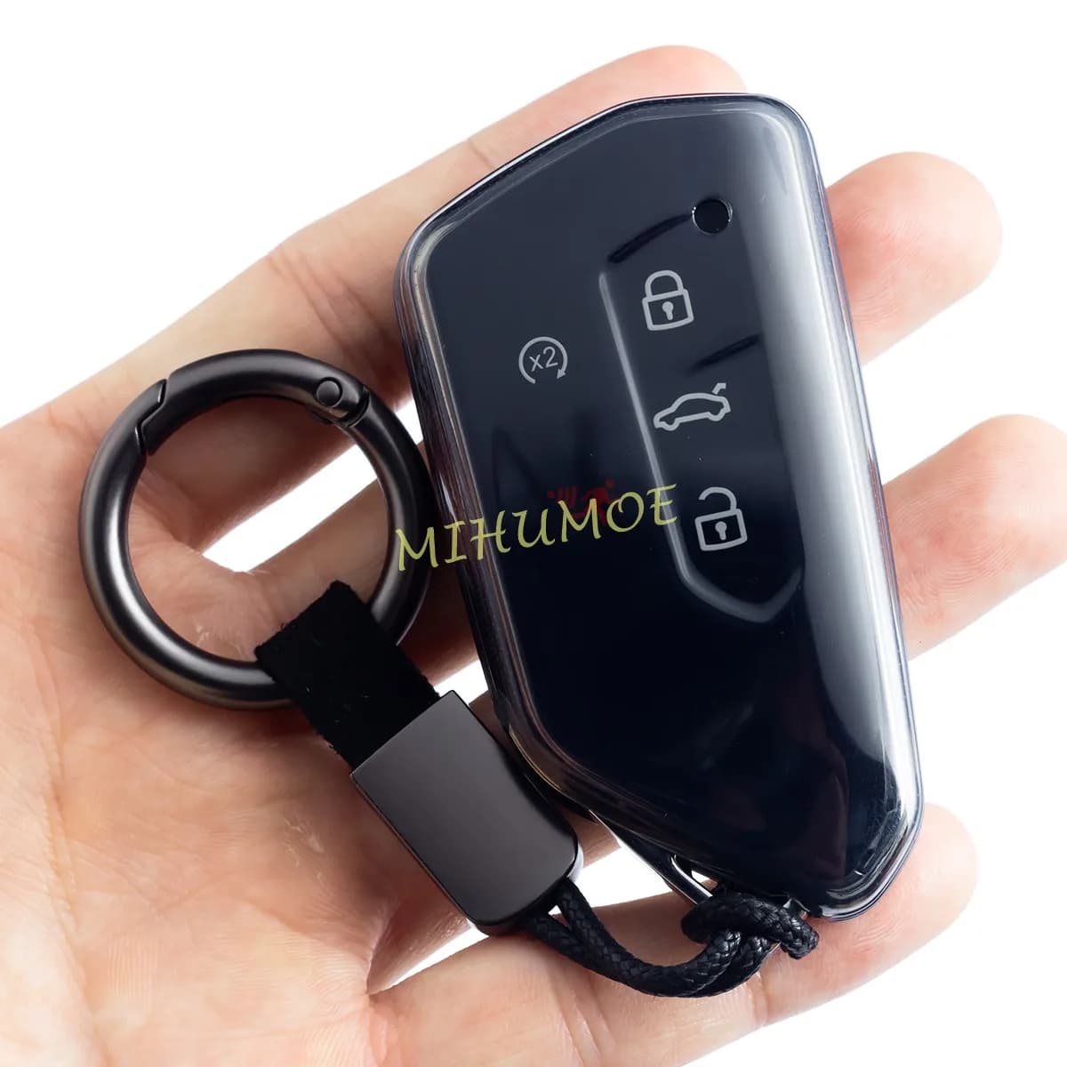 Car Key Transparent Fob Support Cover Case for VW Golf MK8 ID.3 ID.4 Seat Leon Tarraco Ateca Skoda Octavia MK4 Cupra Formentor
