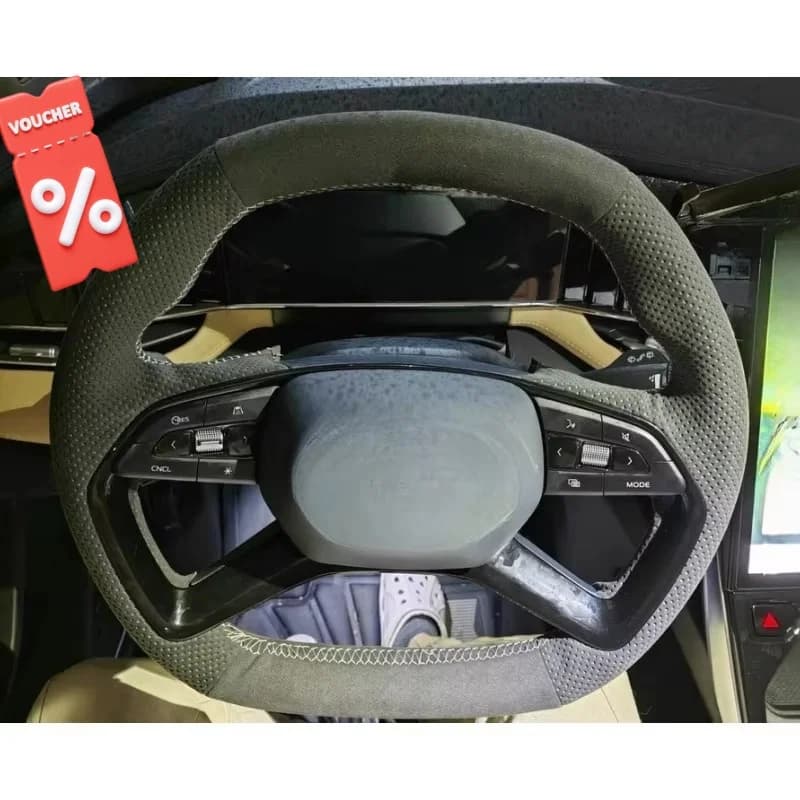 Custom Hand Sewn Black Suede Car Cover for Geely Boyue Cool Boyue L 2022-2025 Double D Interior Car