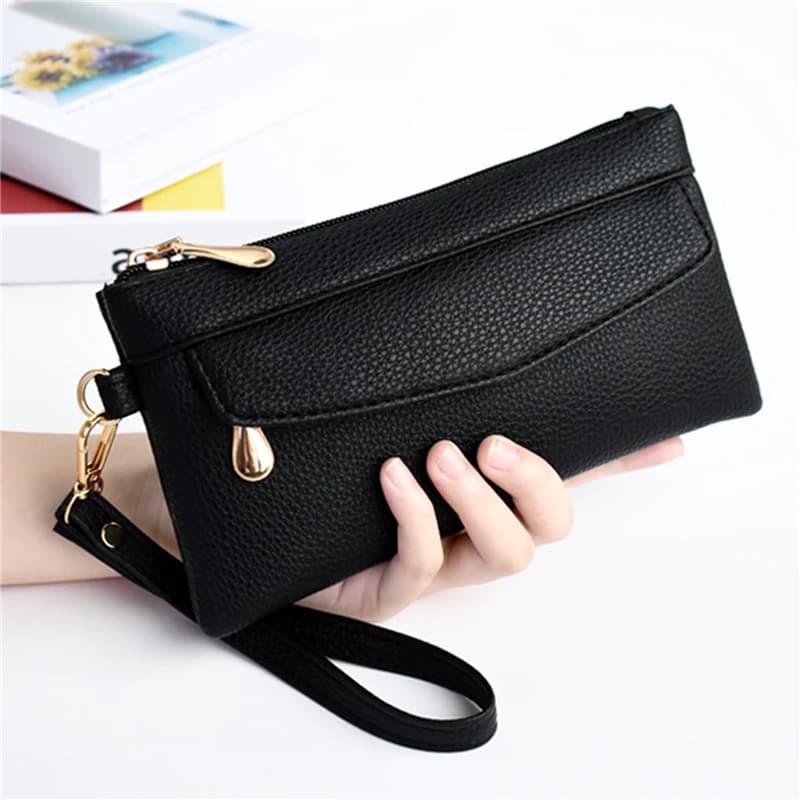 2026 Fashion Women Wallets Brand Leather Purse Long Design Pouch Handbag Coin Purse Card Holders Clutch Purse Money Clip Wallet