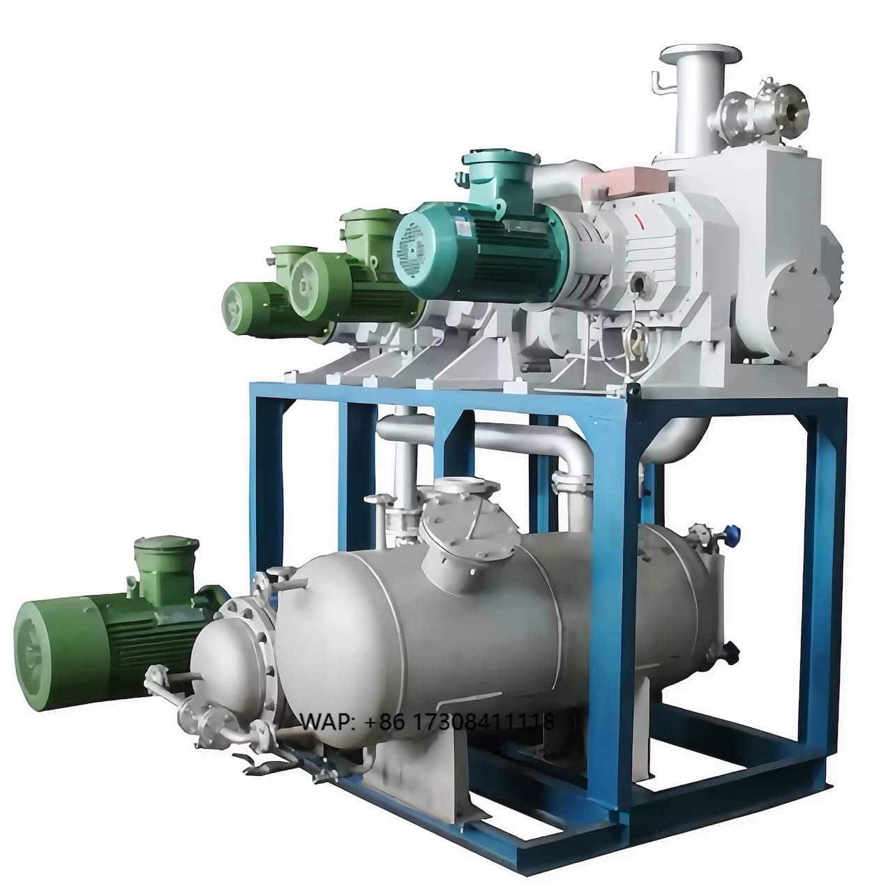Pompa per vuoto ad anello liquido Forlongvity PP PVDF serie Roots con controllo PLC, motore antideflagrante 380V per applicazioni nell'industria chimica