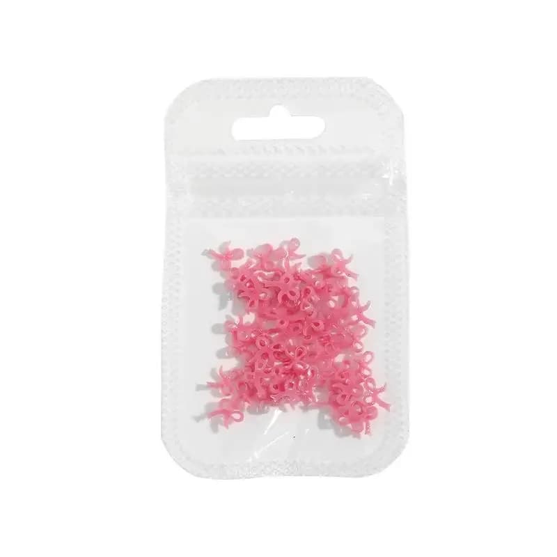 【TG16】50 Pezzi/Confezione 2026 Nuovi Charms per Unghie Fai da Te a Forma di Fiocco in Resina, Decorazioni per Unghie a Nastro, Accessori per Manicure Fai da Te