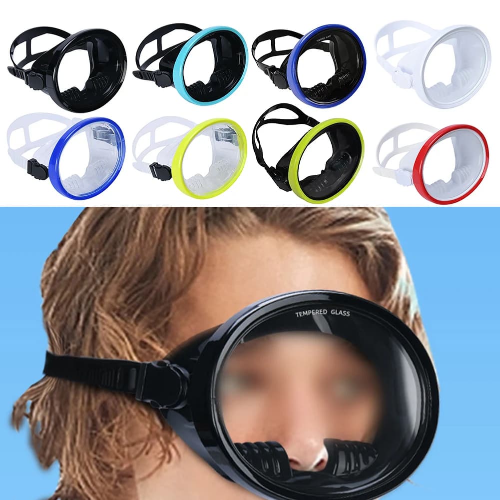 Ultra transparent underwater mask for adults Swimming Snorkeling Diving Fisherman HD underwater mask with big frame Water sports accessories