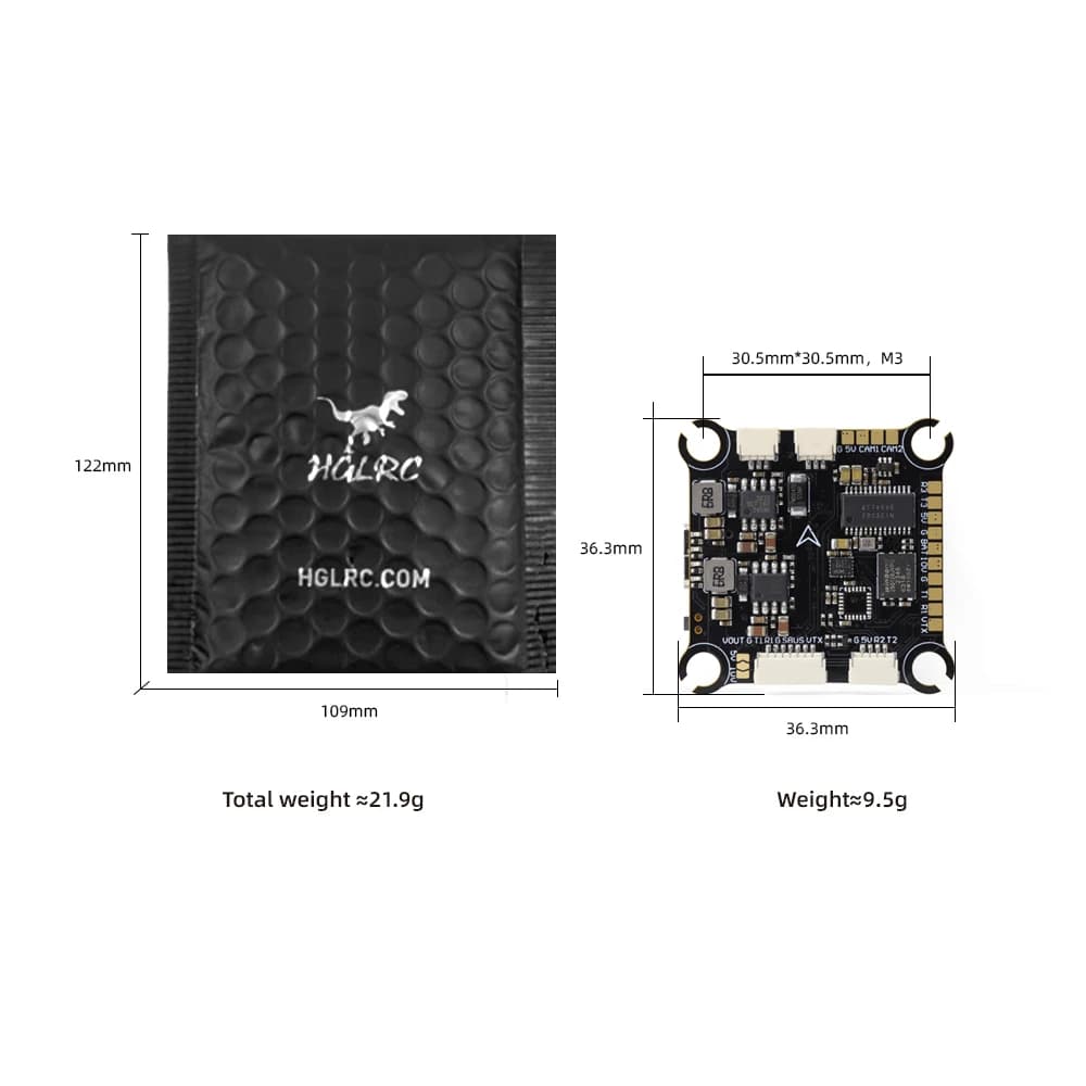 HGLRC F405 8S V1 Flight Controller for FPV Racing Freestyle Drones